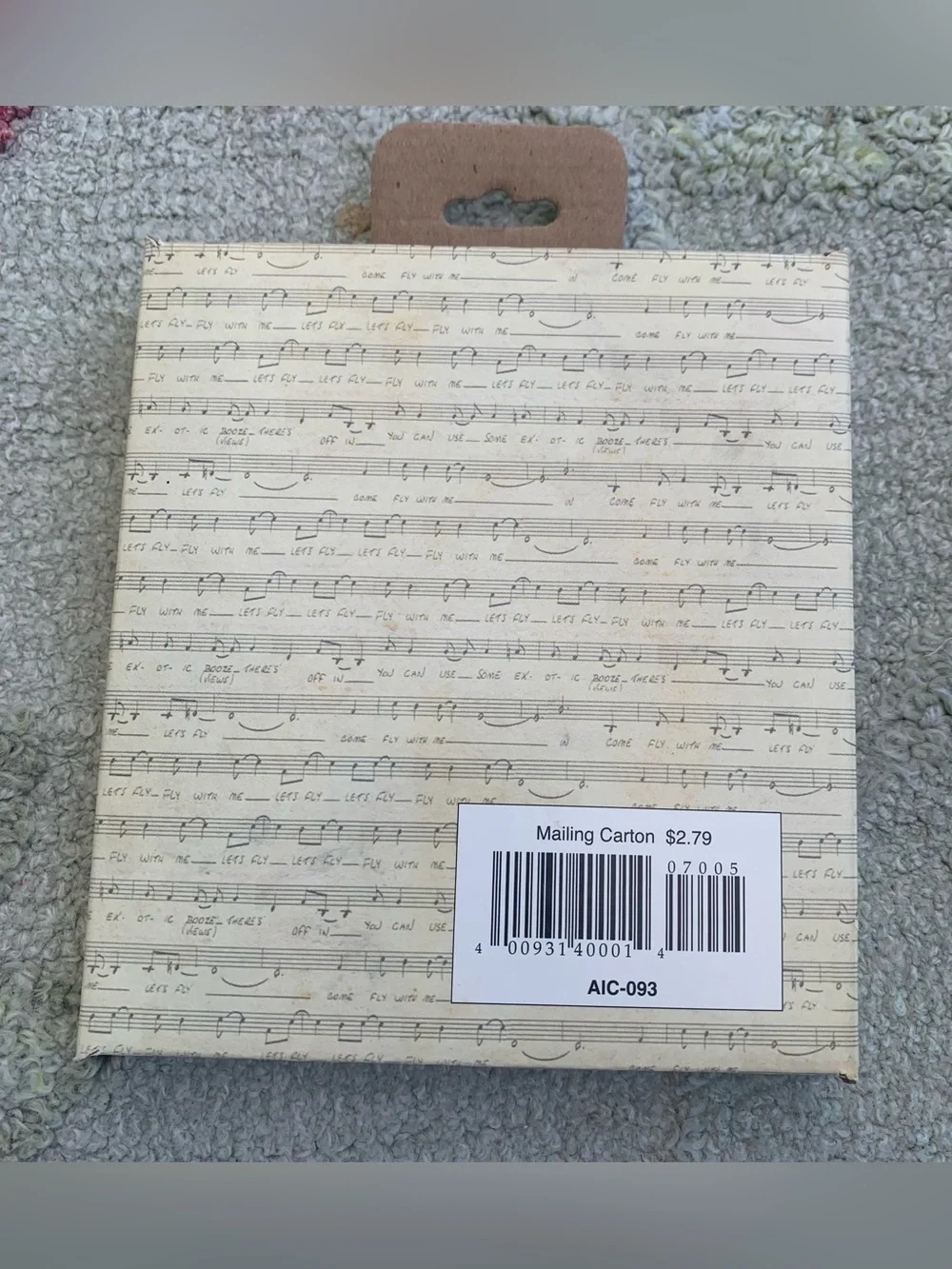Vintage USPS Ready Post Frank Sinatra CD Gift Box Mailing Carton